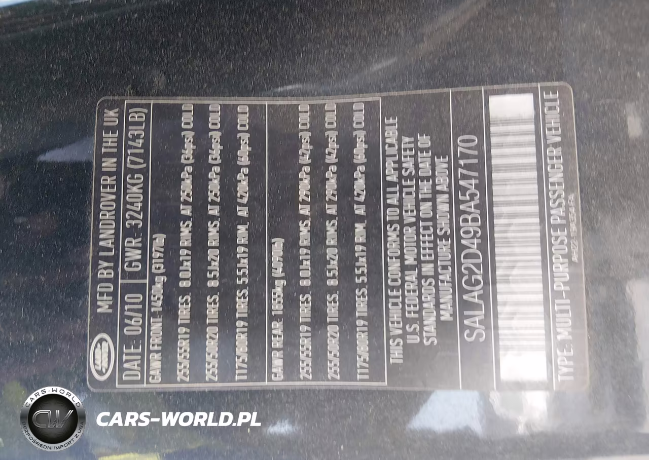2011 Land Rover Lr4 VIN:SALAG2D49BA547170 - 9
