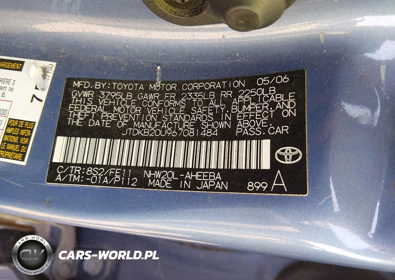 2006 Toyota Prius VIN:JTDKB20U967081484 - 9
