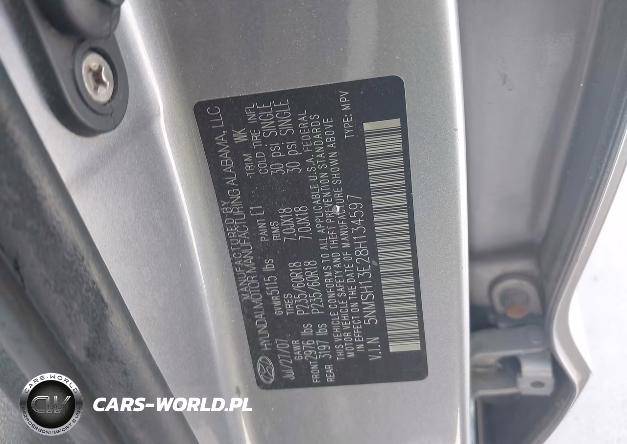 2008 Hyundai Santa Fe Limited-Se VIN:5NMSH13E28H134597 - 9