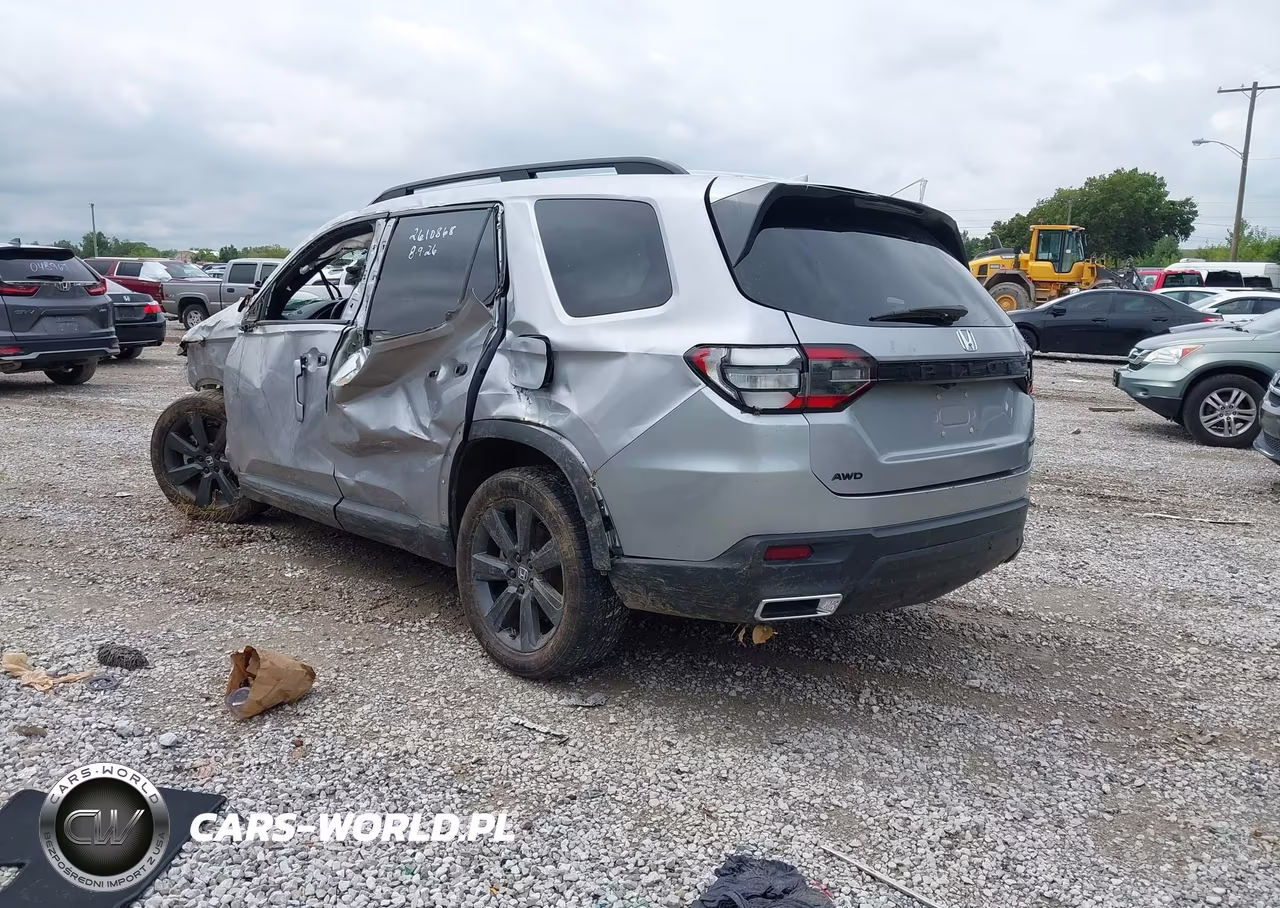 2025 Honda Pilot Sport VIN:5FNYG1H34SB092723 - 3