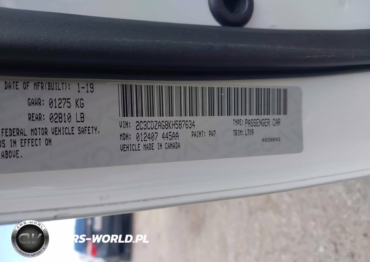 2019 Dodge Challenger Sxt VIN:2C3CDZAG8KH587634 - 9