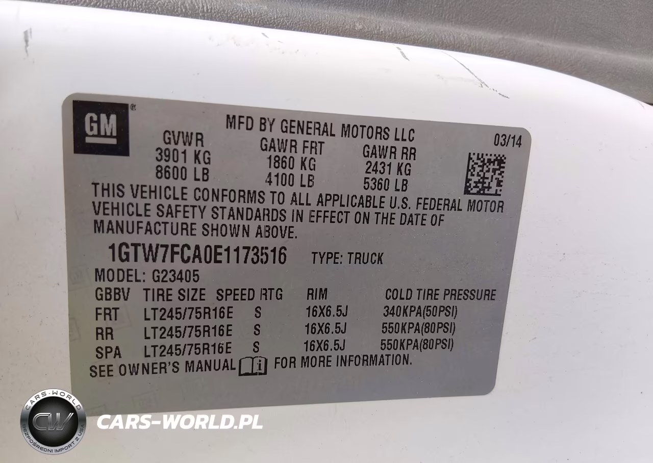 2014 GMC Savana 2500 Work Van VIN:1GTW7FCA0E1173516 - 9