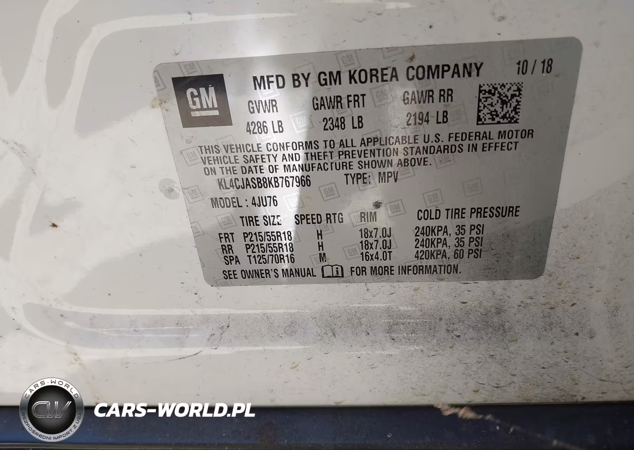 2019 Buick Encore Fwd Preferred VIN:KL4CJASB8KB767966 - 9