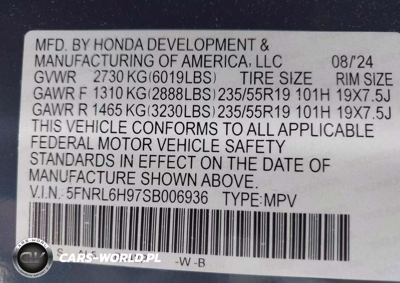 2025 Honda Odyssey Elite VIN:5FNRL6H97SB006936 - 9