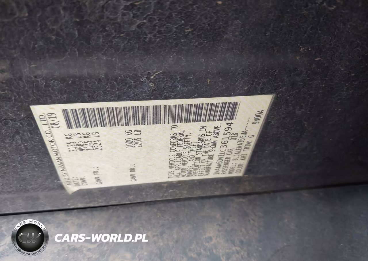 2020 Nissan Maxima Sl Xtronic Cvt VIN:1N4AA6DV1LC361594 - 9