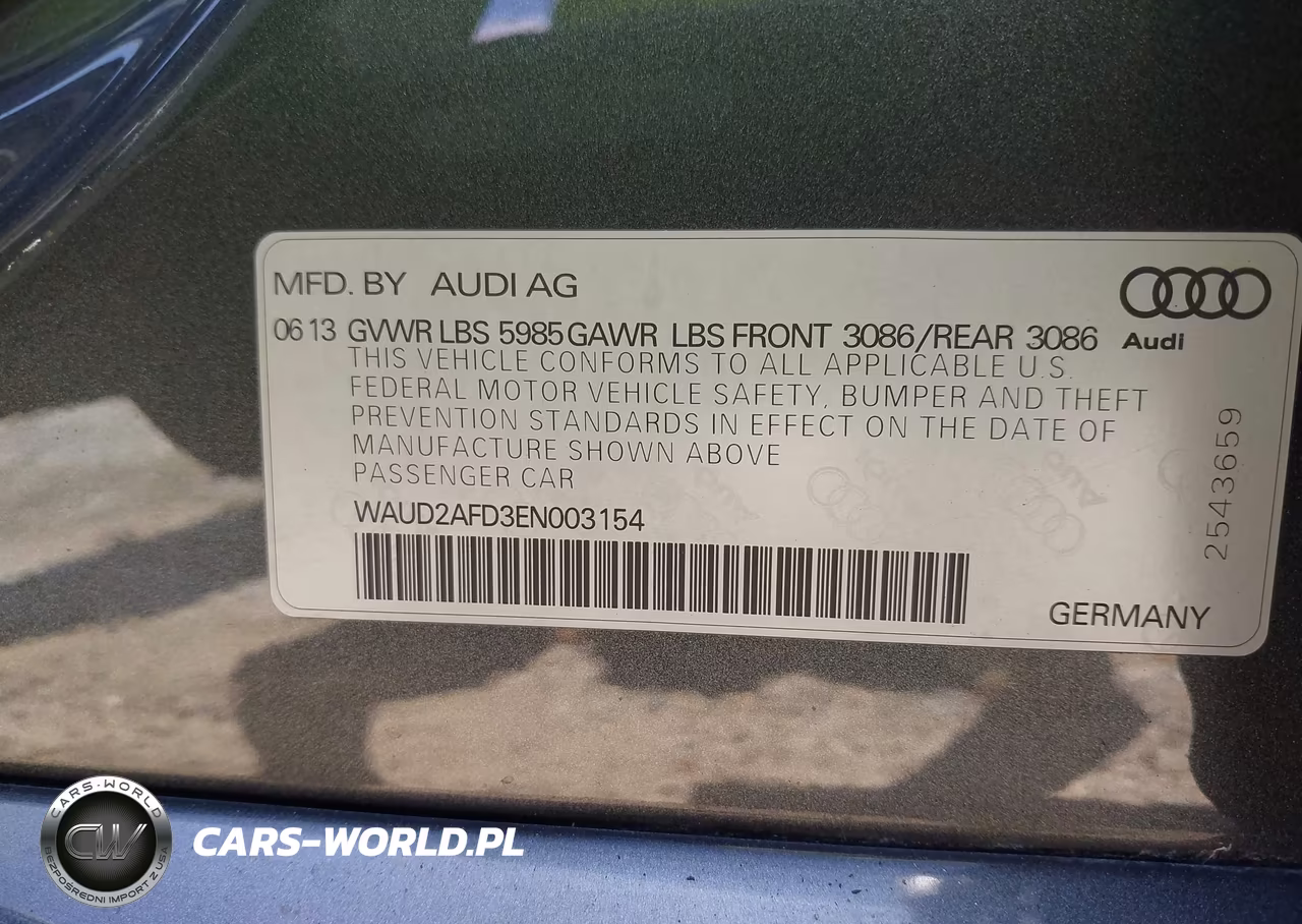 2014 Audi S8 4.0T VIN:WAUD2AFD3EN003154 - 9