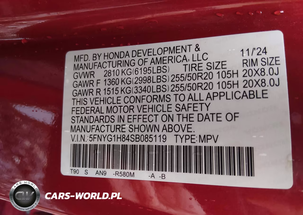2025 Honda Pilot Elite VIN:5FNYG1H84SB085119 - 9