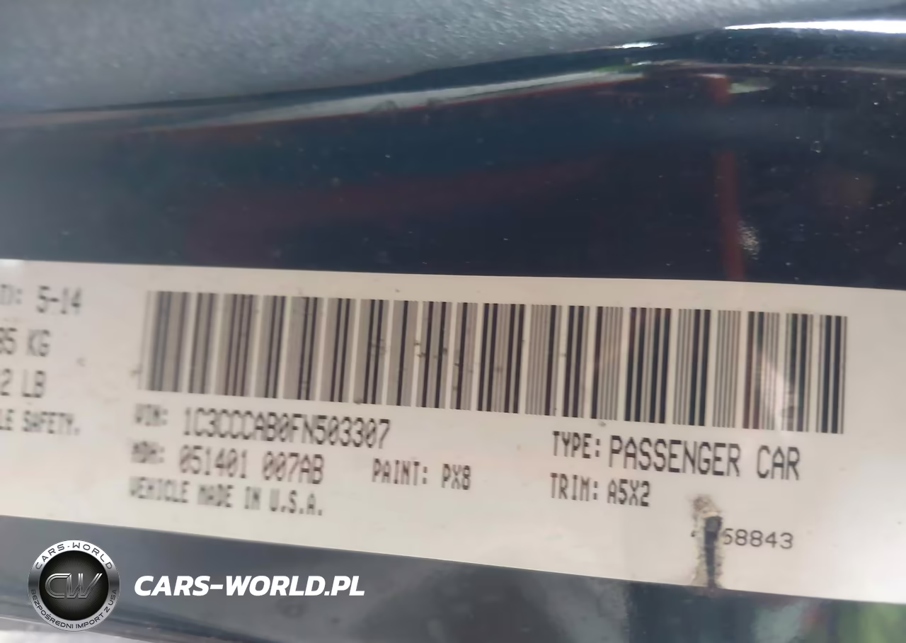 2015 Chrysler 200 Limited VIN:1C3CCCAB0FN503307 - 9