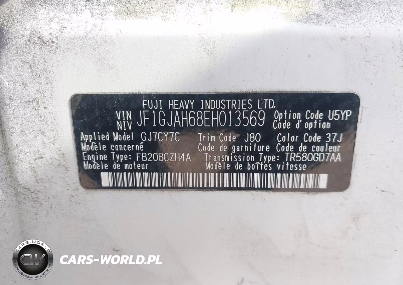 2014 Subaru Impreza 2.0I Limited VIN:JF1GJAH68EH013569 - 9