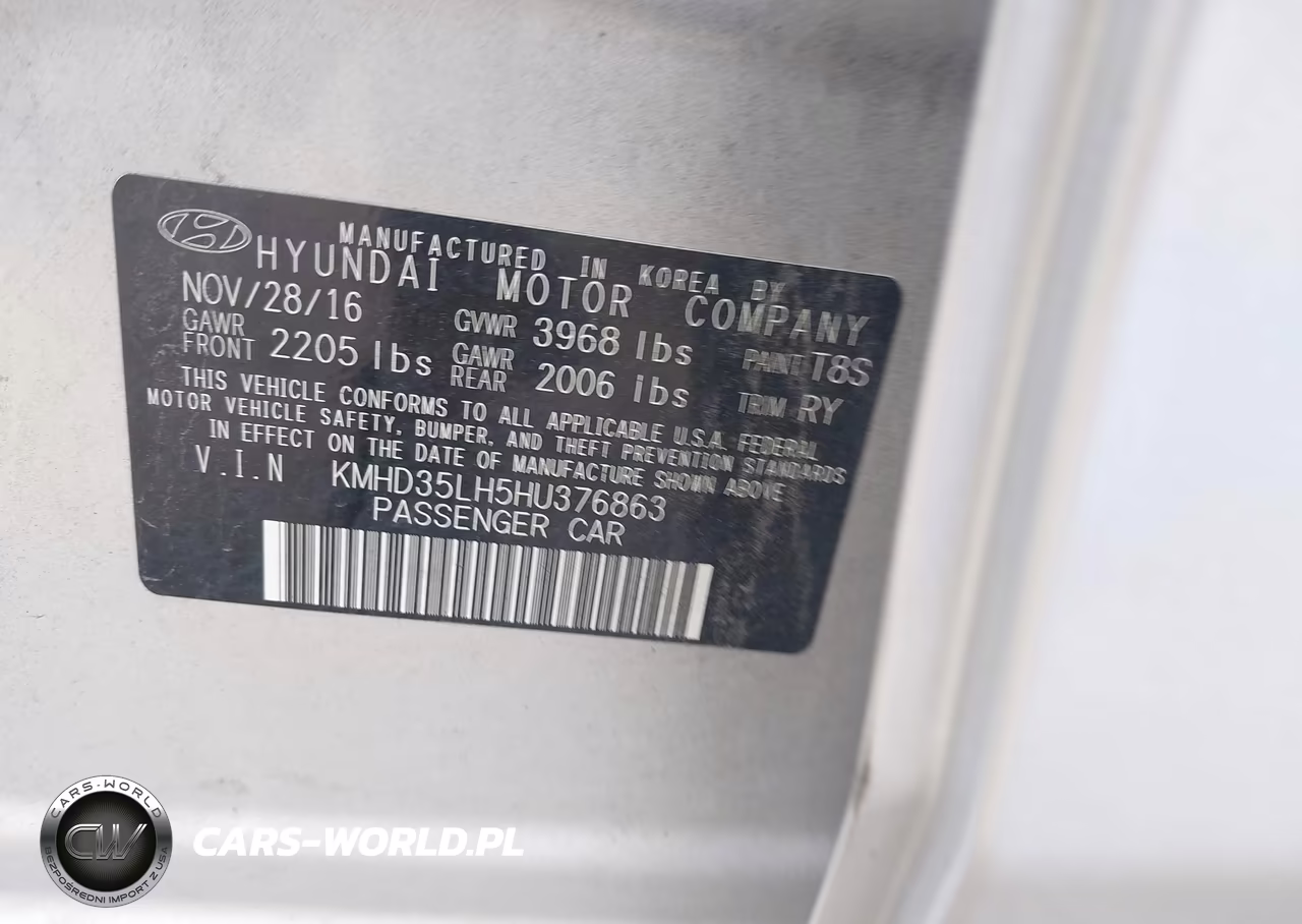 2017 Hyundai Elantra Gt VIN:KMHD35LH5HU376863 - 9