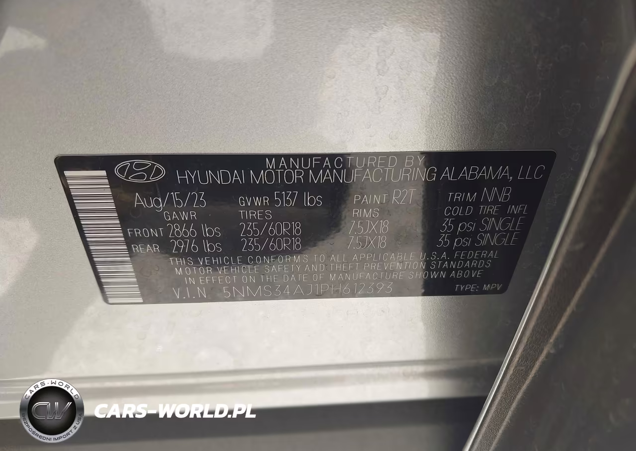2023 Hyundai Santa Fe Sel VIN:5NMS34AJ1PH612393 - 9