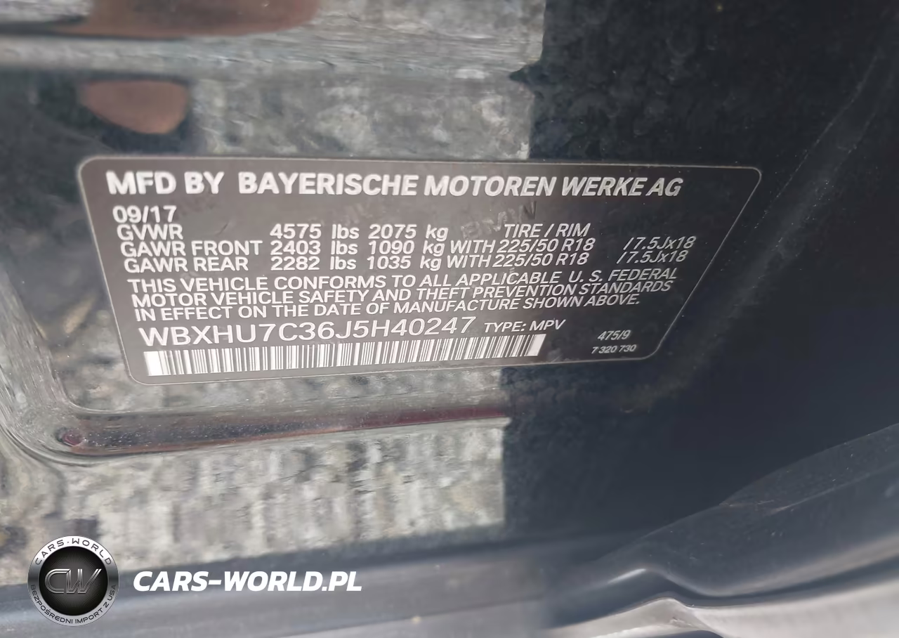 2018 BMW X1 Sdrive28I VIN:WBXHU7C36J5H40247 - 9