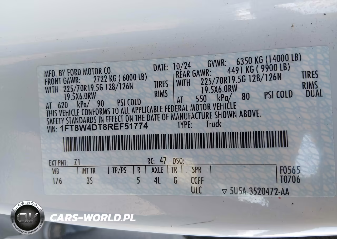 2024 Ford F-450 Xlt VIN:1FT8W4DT8REF51774 - 8