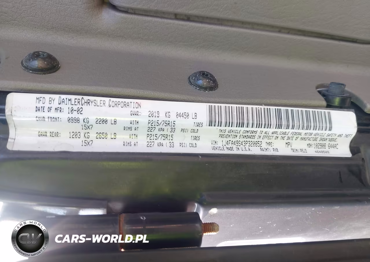 2003 Jeep Wrangler Sport VIN:1J4FA49S43P320852 - 9