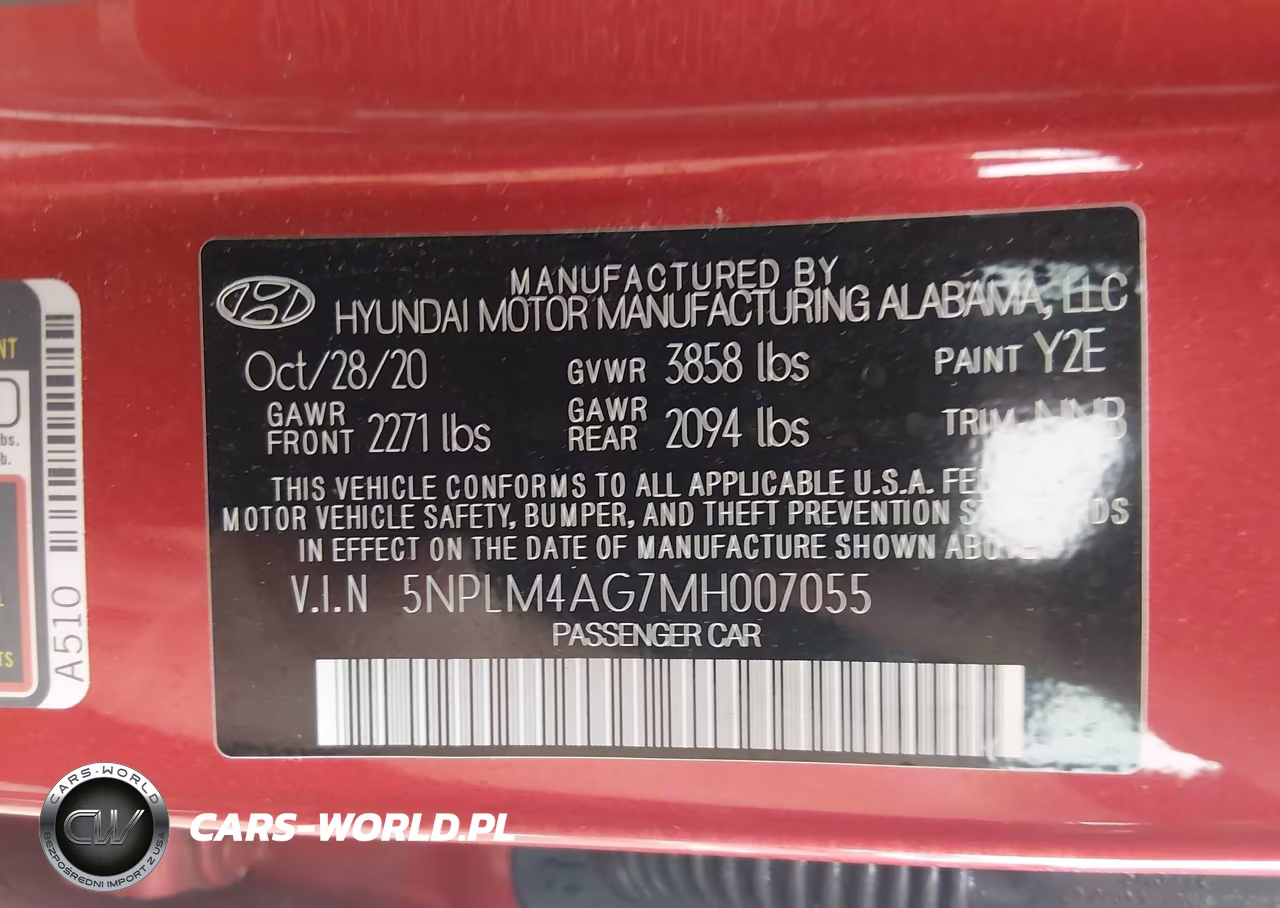 2021 Hyundai Elantra Sel VIN:5NPLM4AG7MH007055 - 9