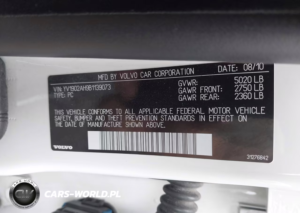 2011 Volvo S80 3.0L Turbo VIN:YV1902AH9B1139073 - 9