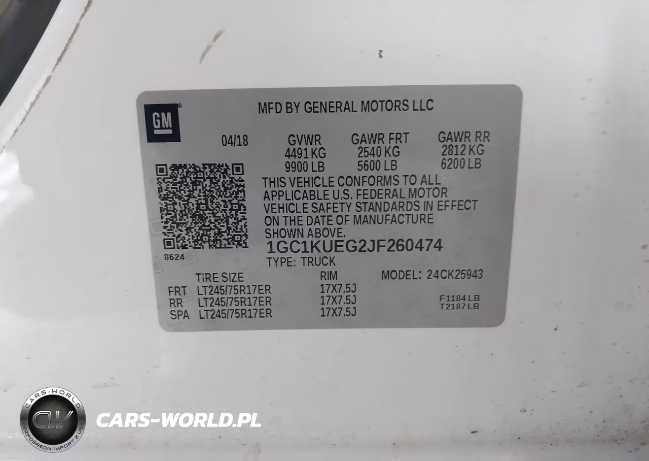 2018 Chevrolet Silverado 2500Hd Wt VIN:1GC1KUEG2JF260474 - 9