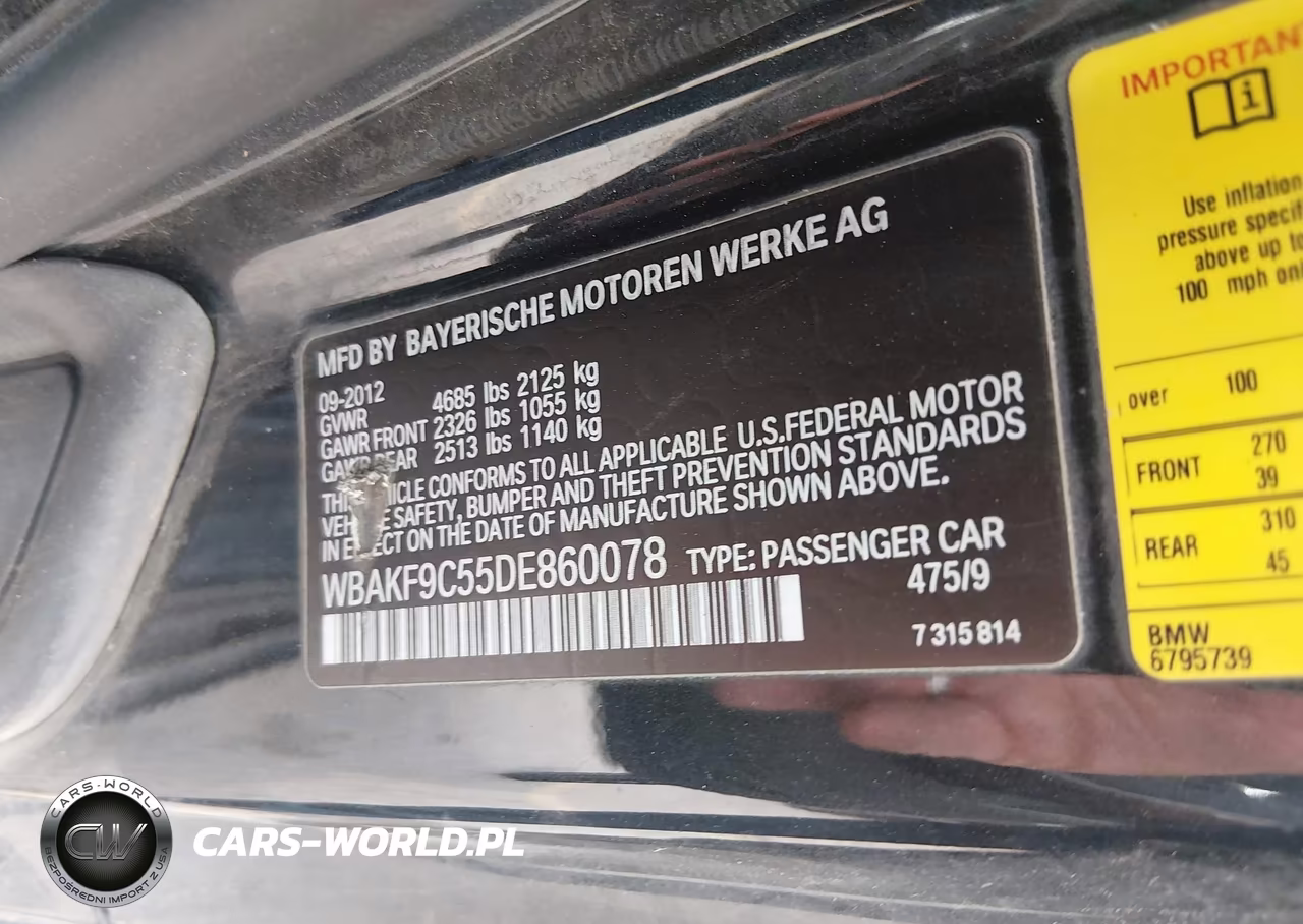 2013 BMW 335I xDrive VIN:WBAKF9C55DE860078 - 9