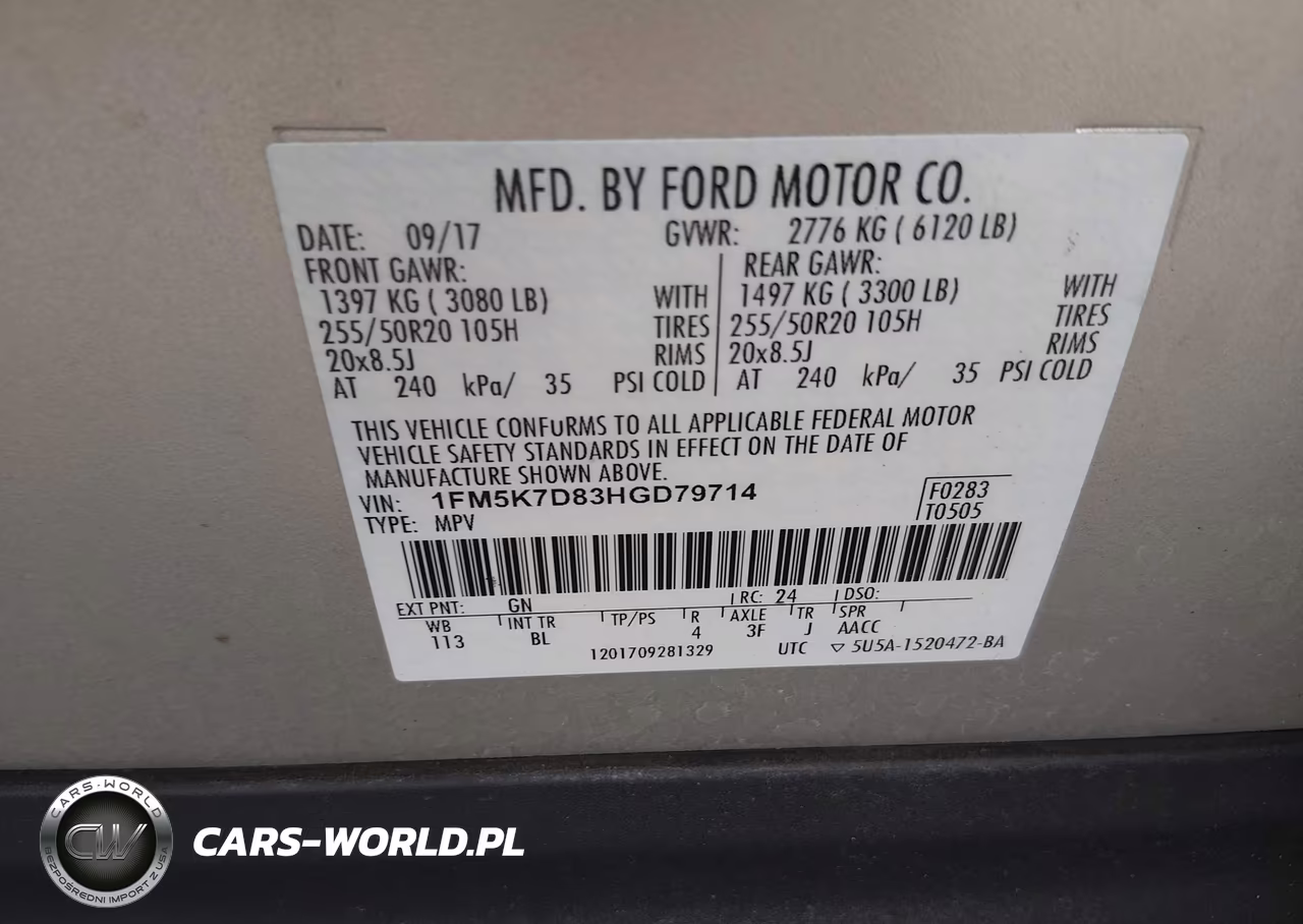 2017 Ford Explorer Xlt VIN:1FM5K7D83HGD79714 - 9