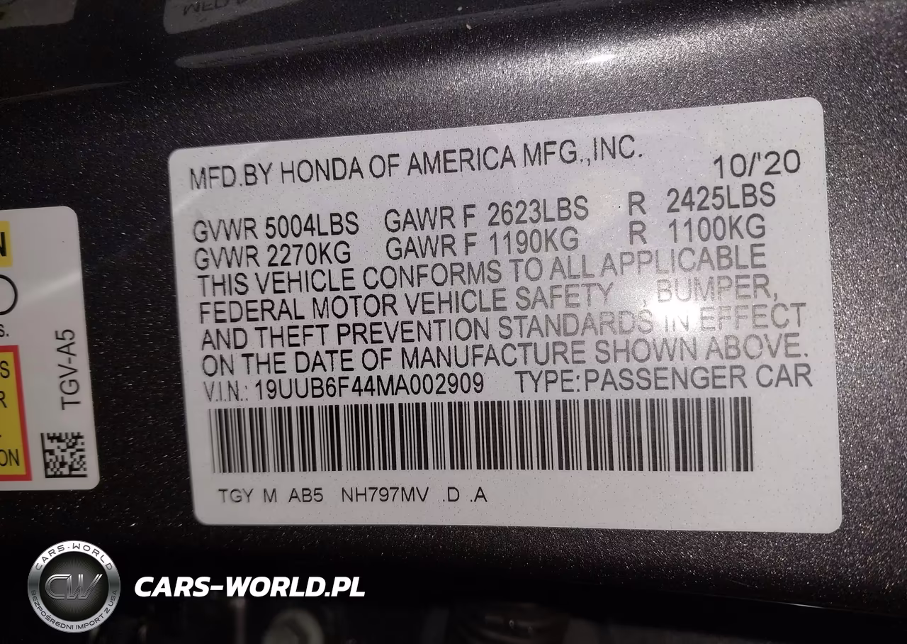 2021 Acura Tlx Technology Package VIN:19UUB6F44MA002909 - 9