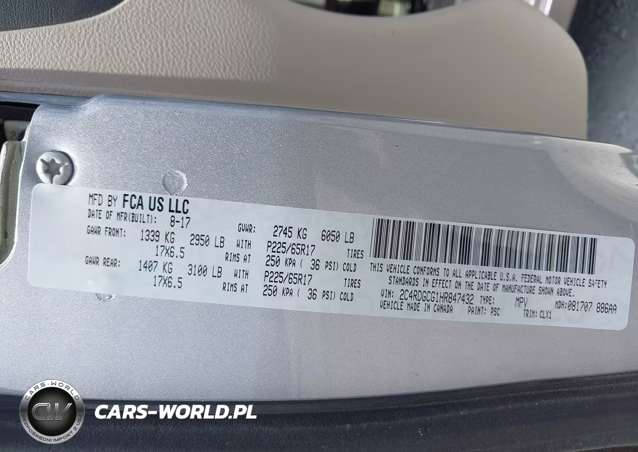 2017 Dodge Grand Caravan Sxt VIN:2C4RDGCG1HR847432 - 9