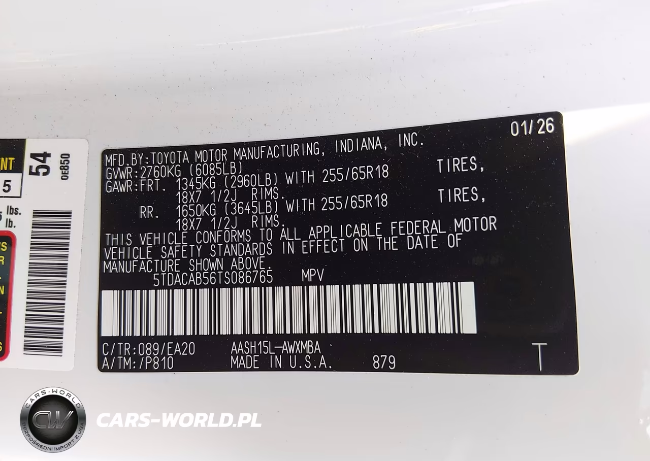 2026 Toyota Grand Highlander Hybrid Xle VIN:5TDACAB56TS086765 - 9