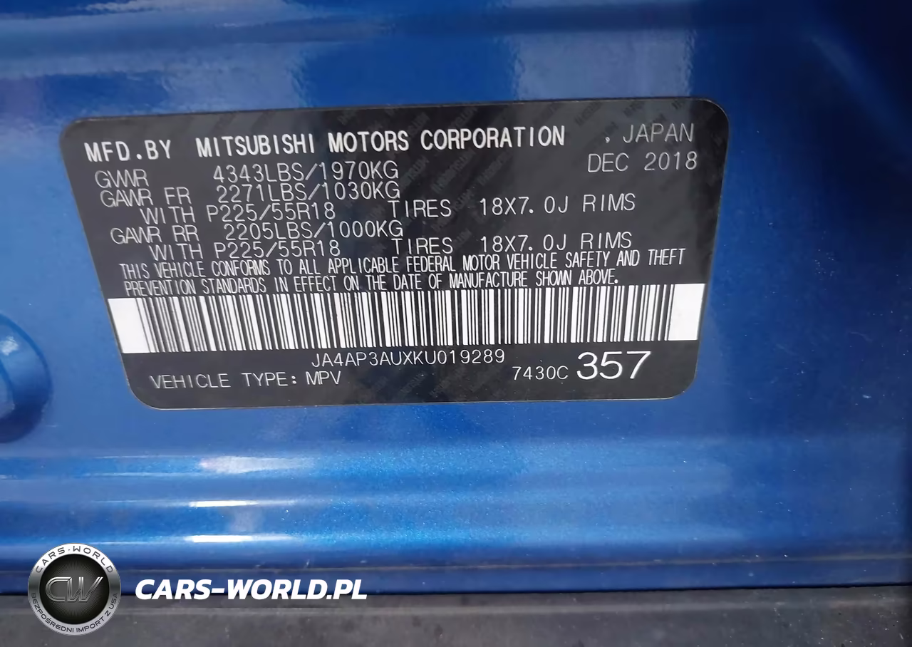 2019 Mitsubishi Outlander Sport 2.0 Es VIN:JA4AP3AUXKU019289 - 9