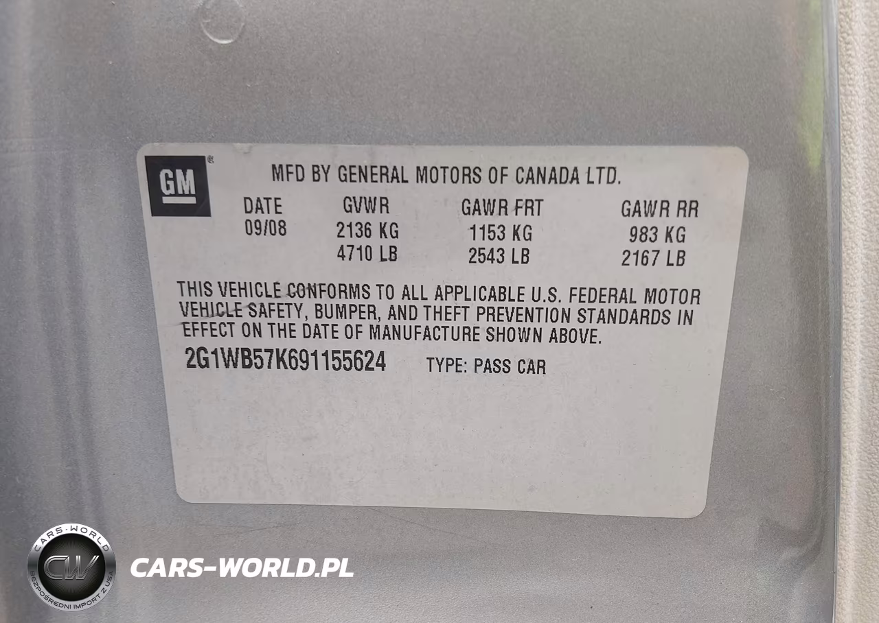 2009 Chevrolet Impala Ls VIN:2G1WB57K691155624 - 9