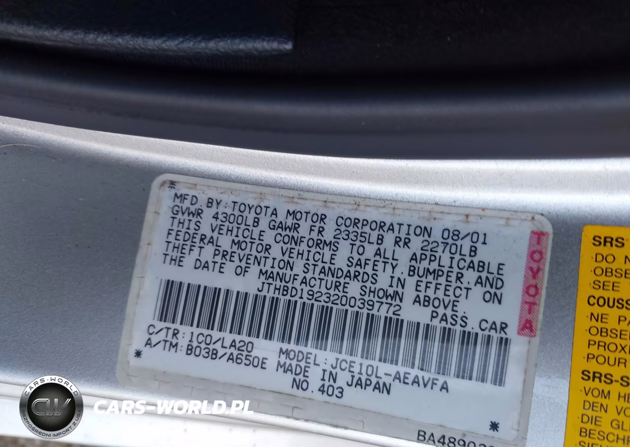 2002 Lexus Is 300 VIN:JTHBD192320039772 - 9