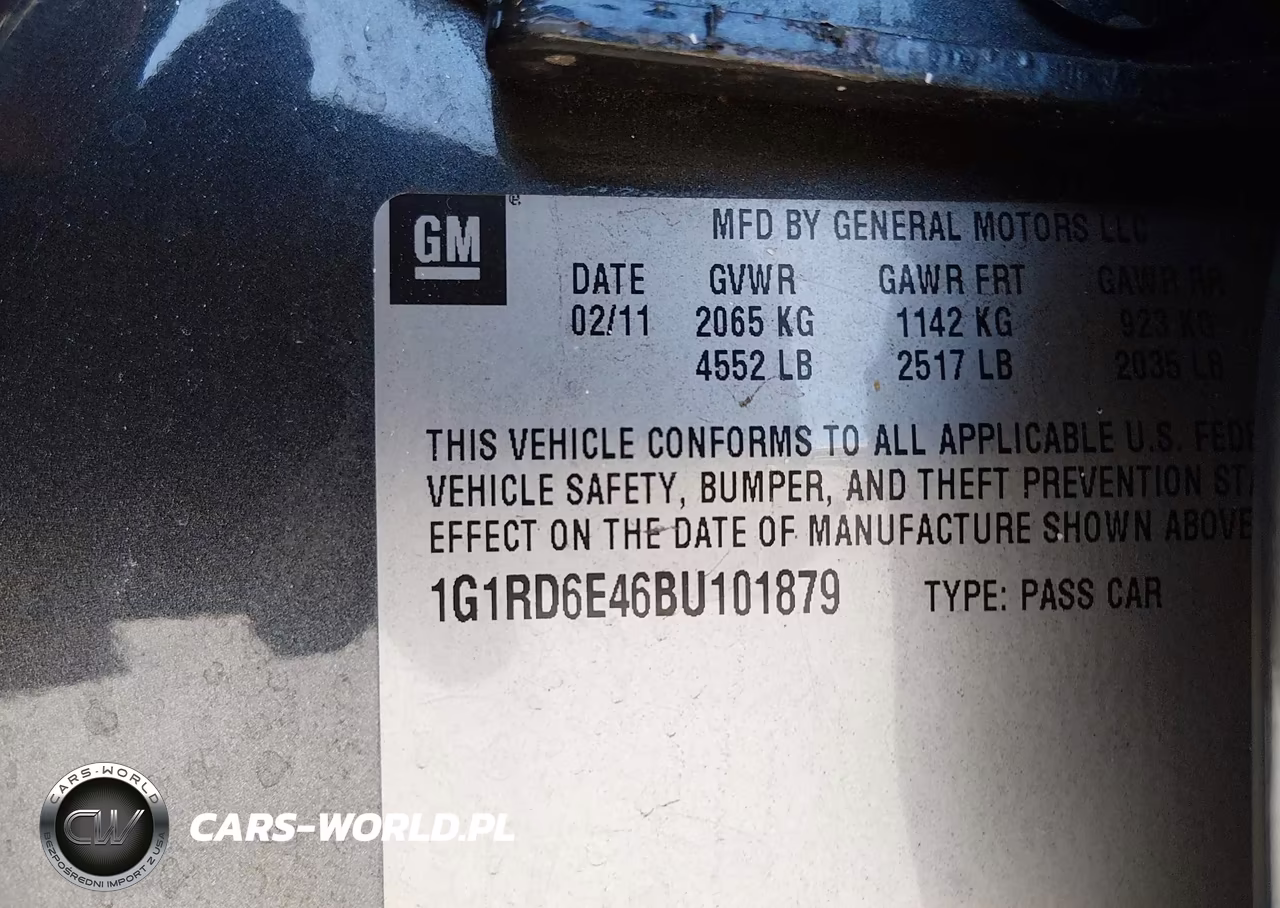 2011 Chevrolet Volt VIN:1G1RD6E46BU101879 - 9