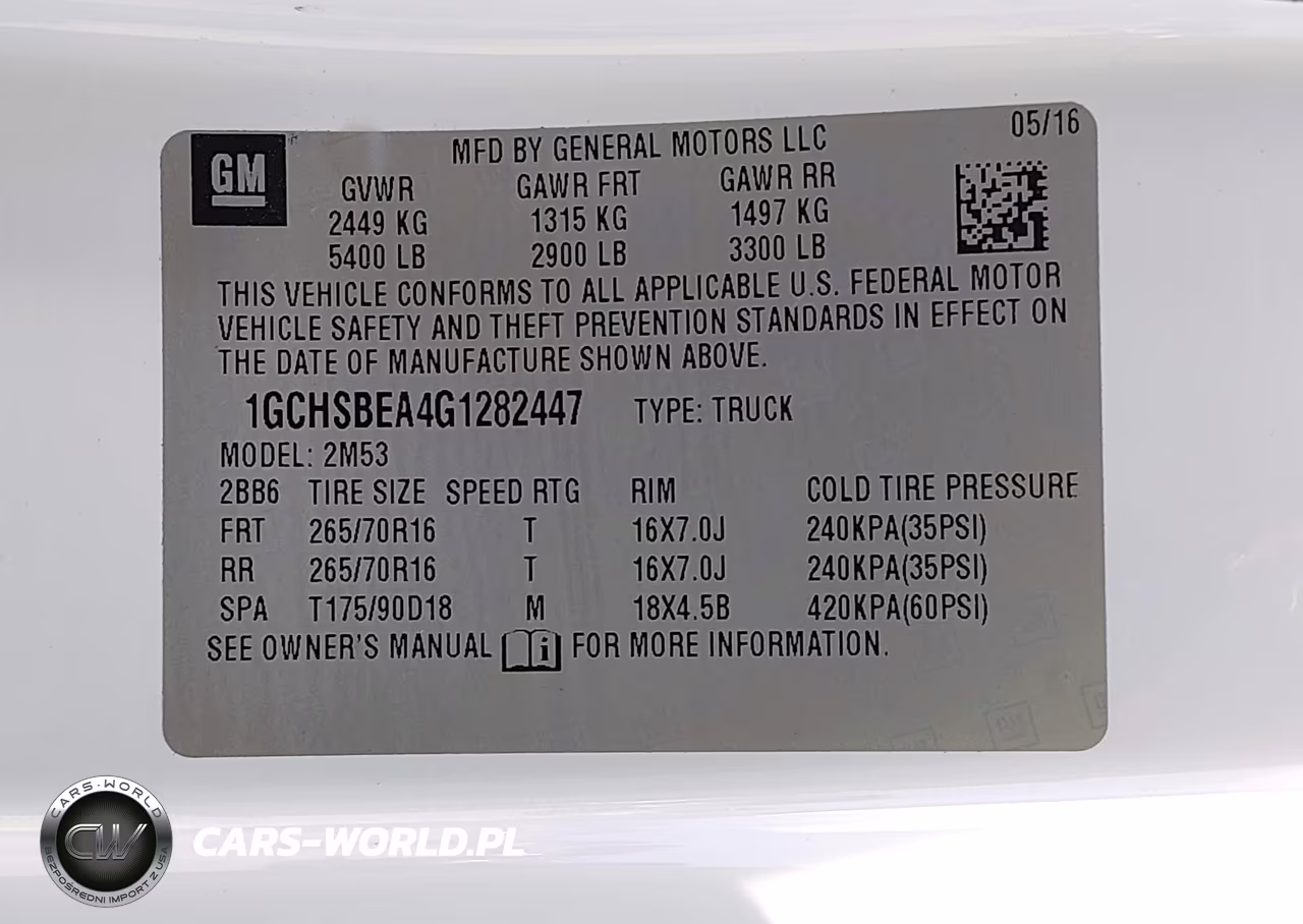 2016 Chevrolet Colorado 2Wd Wt VIN:1GCHSBEA4G1282447 - 9