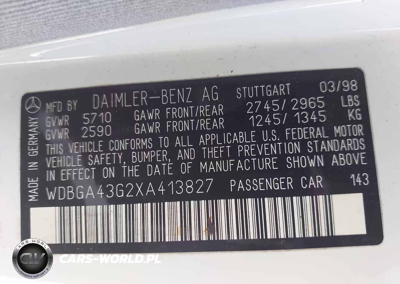 1999 Mercedes-Benz S 420 VIN:WDBGA43G2XA413827 - 9