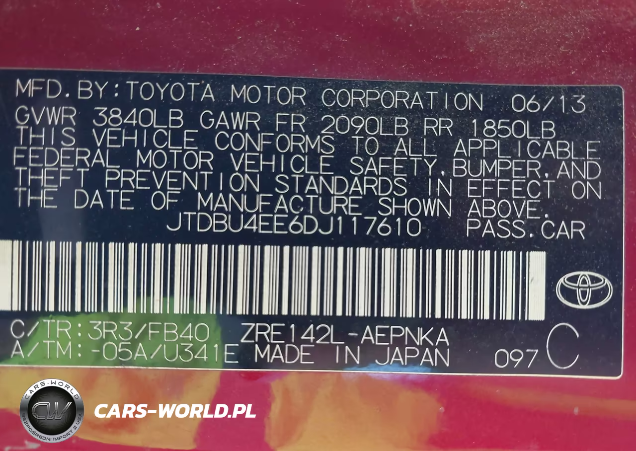 2013 Toyota Corolla Le VIN:JTDBU4EE6DJ117610 - 9