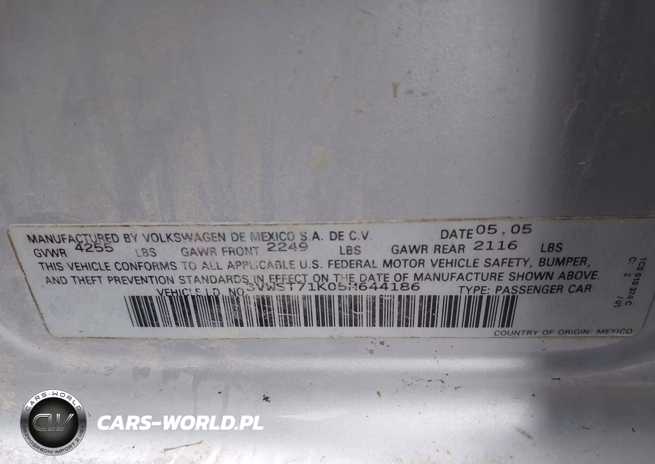 2005 Volkswagen Jetta Tdi VIN:3VWST71K05M644186 - 9