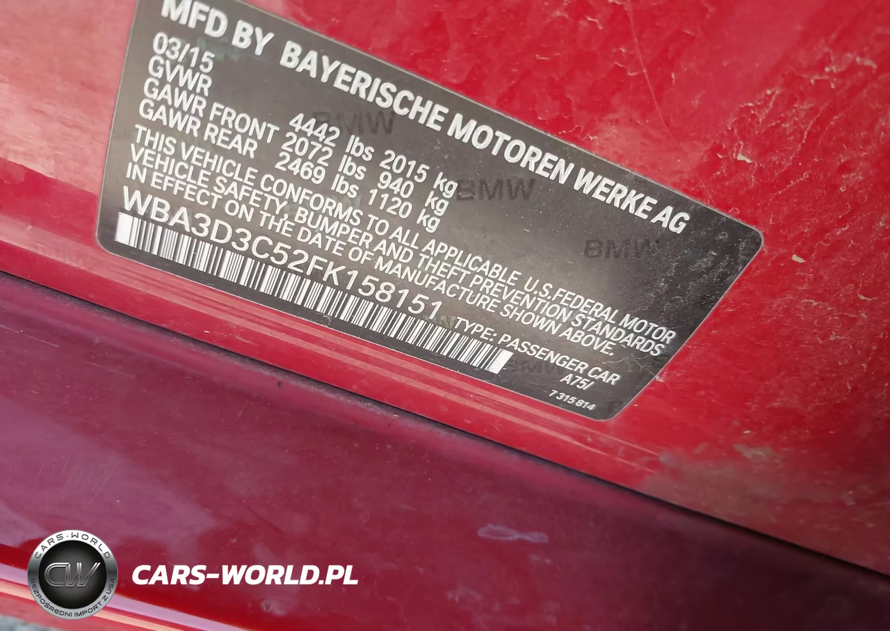 2015 BMW 328D VIN:WBA3D3C52FK158151 - 9