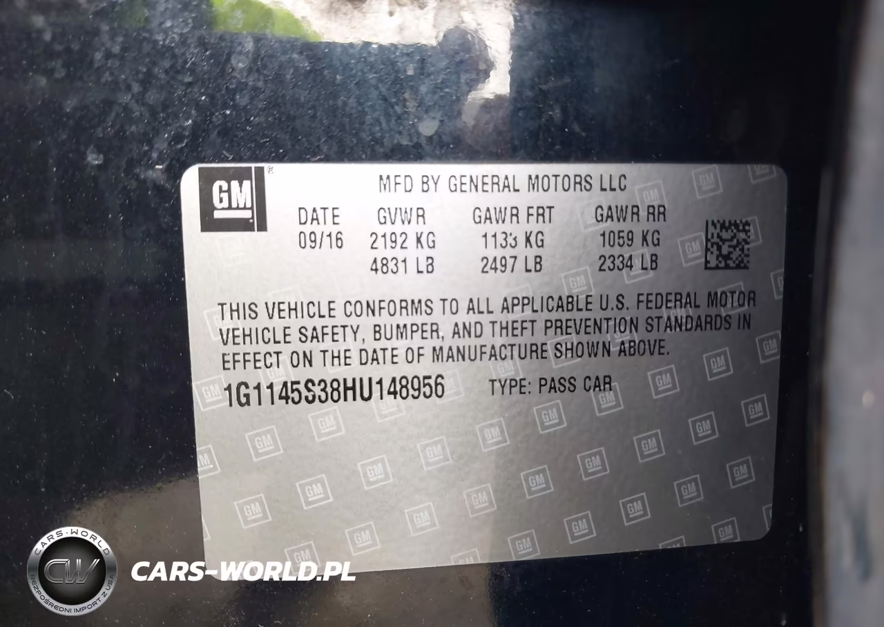 2017 Chevrolet Impala 2Lz VIN:1G1145S38HU148956 - 9