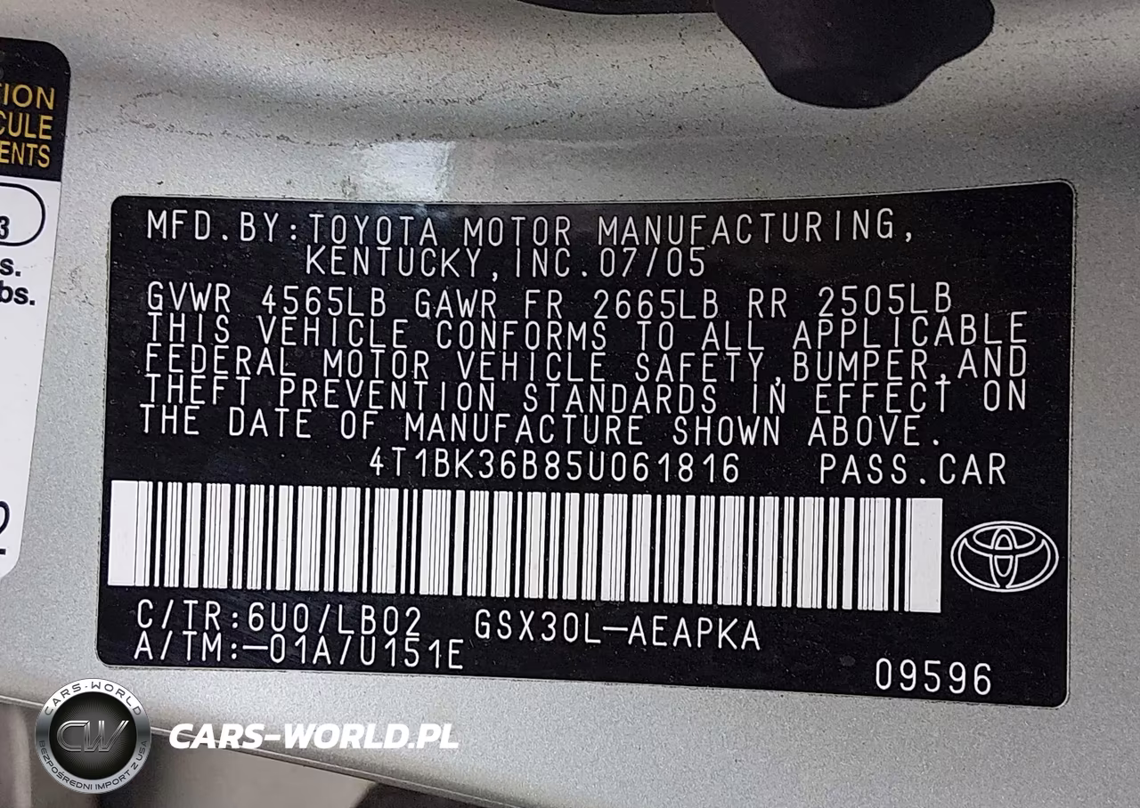 2005 Toyota Avalon Limited VIN:4T1BK36B85U061816 - 9