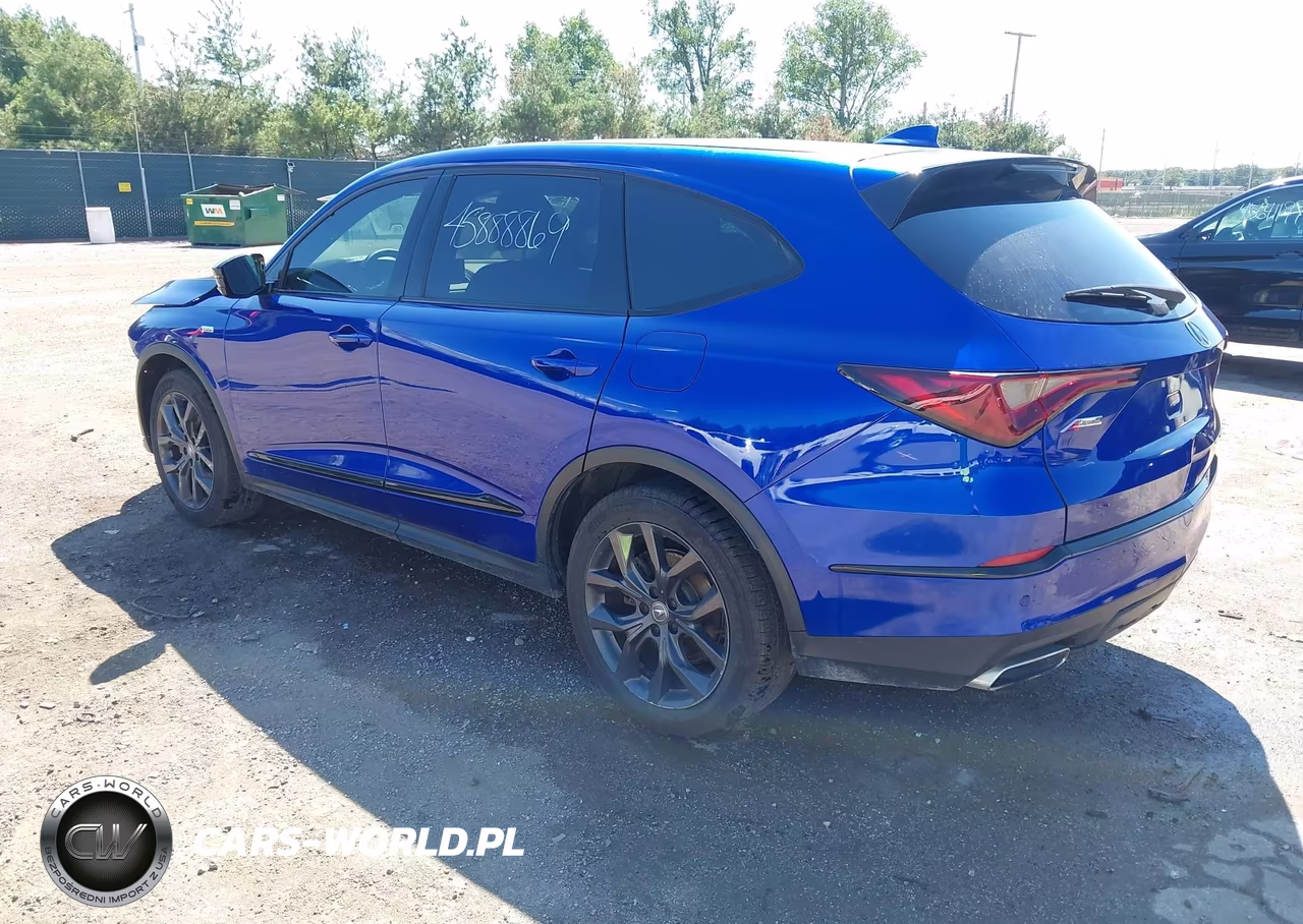2022 Acura Mdx A-Spec Package VIN:5J8YE1H01NL005164 - 3
