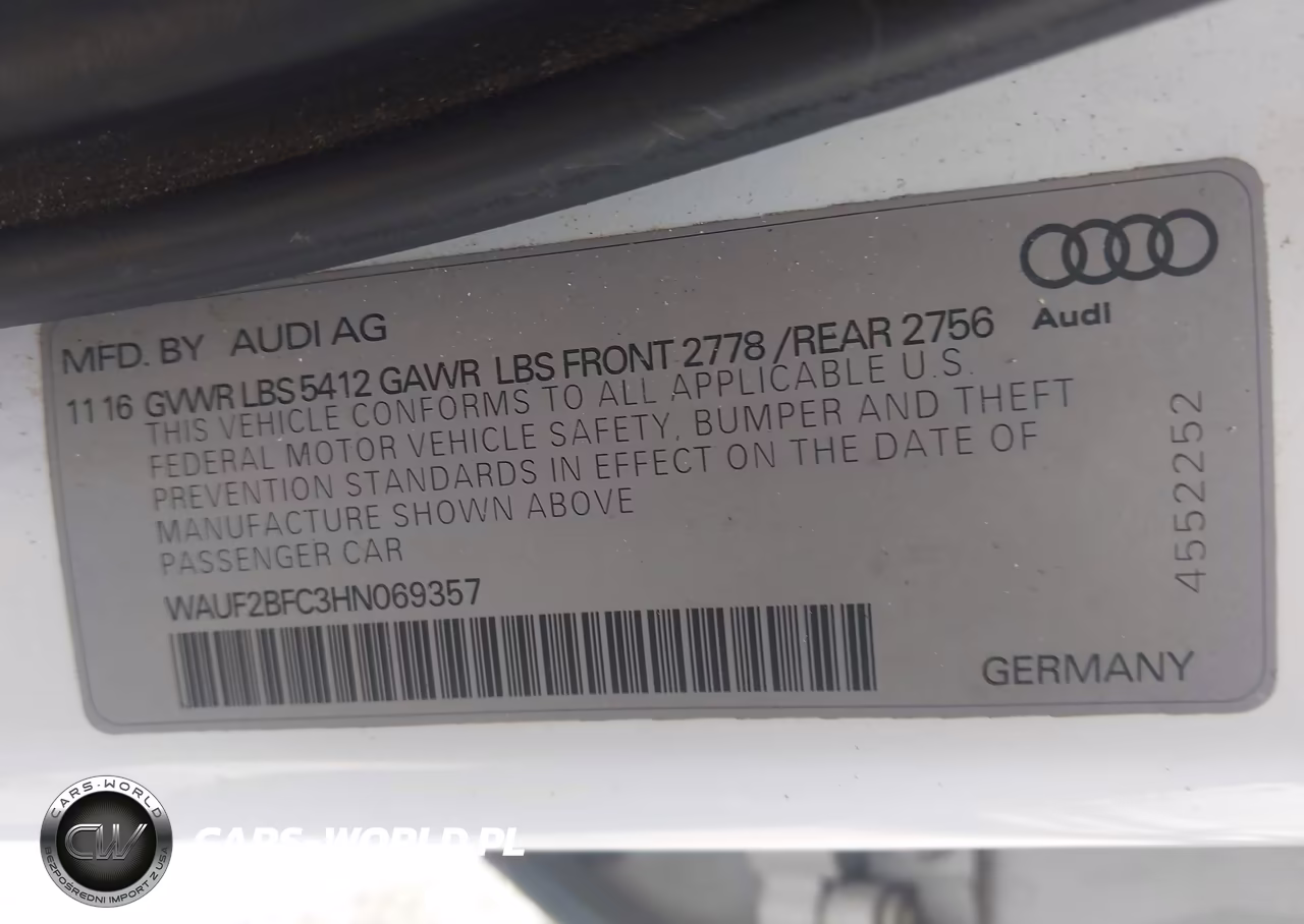 2017 Audi A6 Premium Plus VIN:WAUF2BFC3HN069357 - 9