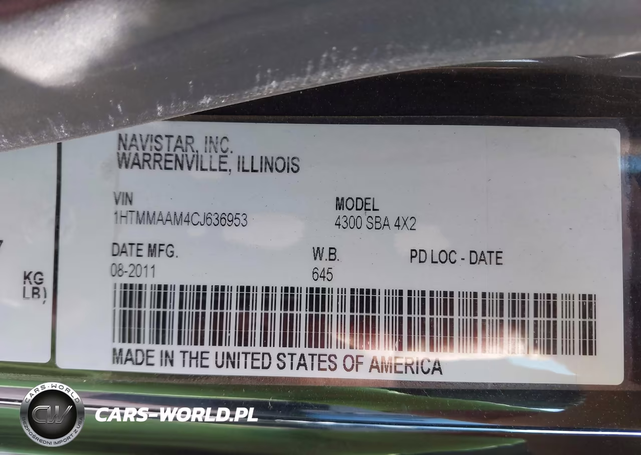 2012 International 4000 4300 VIN:1HTMMAAM4CJ636953 - 8