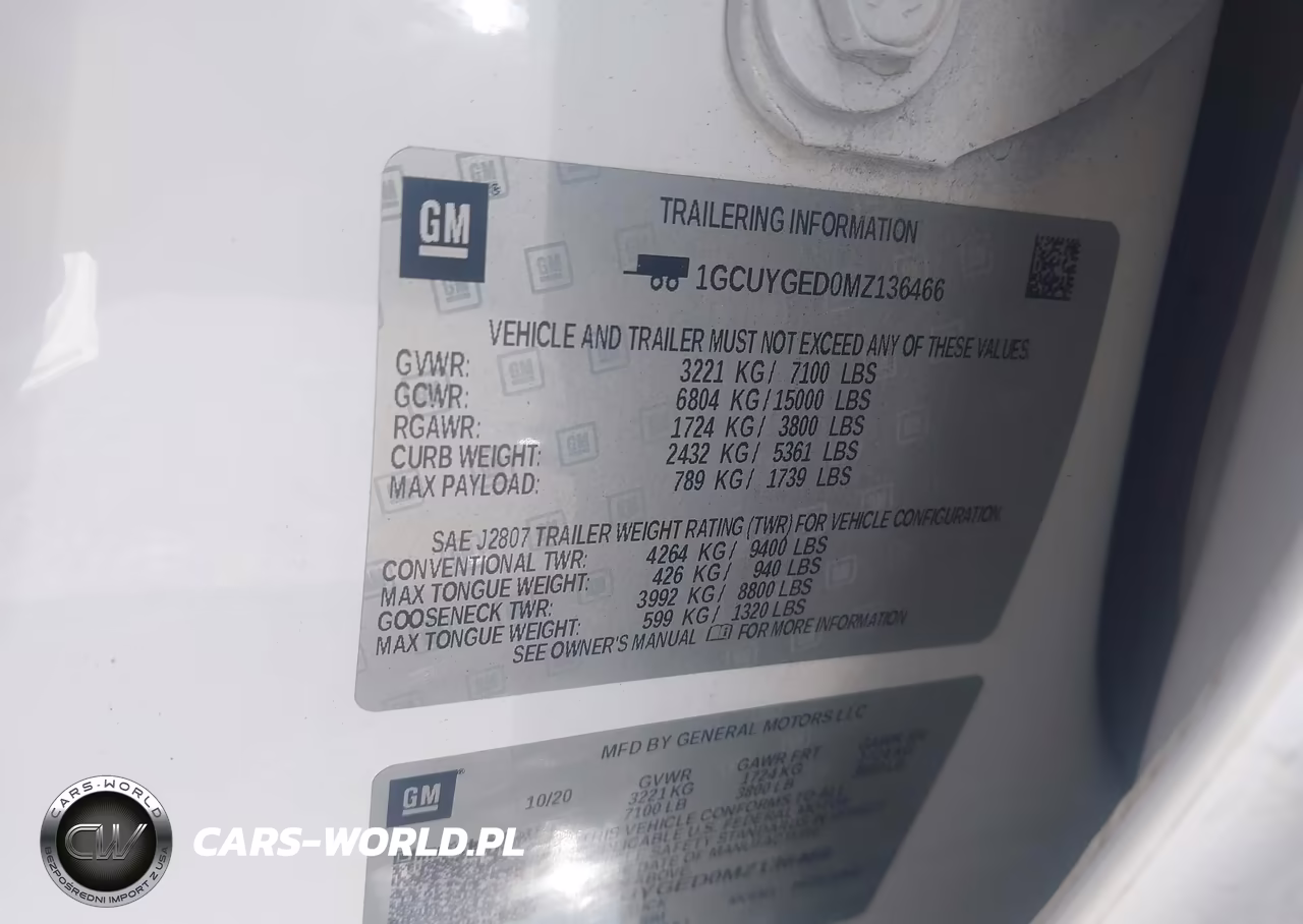 2021 Chevrolet Silverado 1500 4Wd Short Bed Ltz VIN:1GCUYGED0MZ136466 - 9