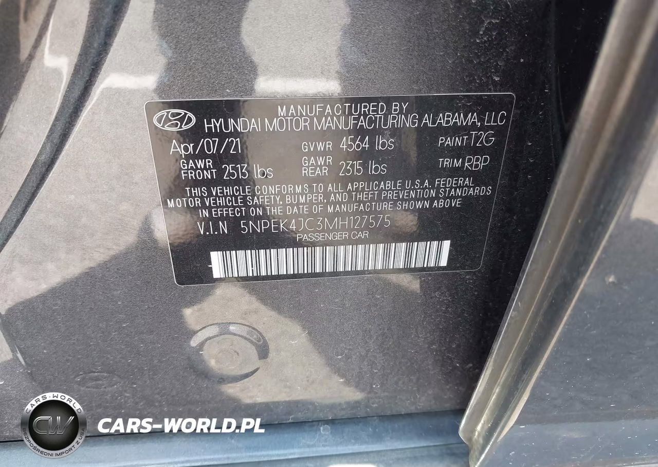 2021 Hyundai Sonata N Line VIN:5NPEK4JC3MH127575 - 9