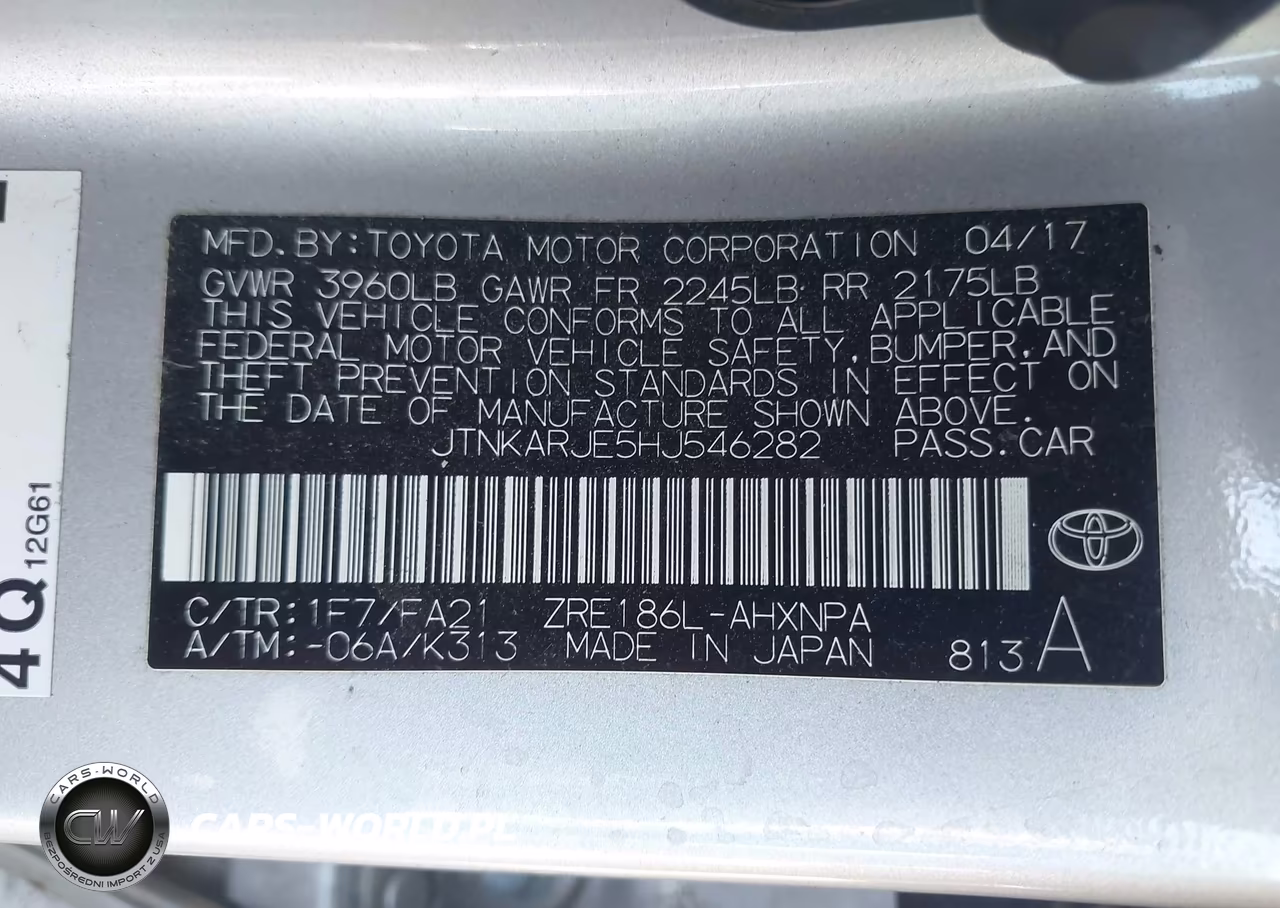 2017 Toyota Corolla Im VIN:JTNKARJE5HJ546282 - 9