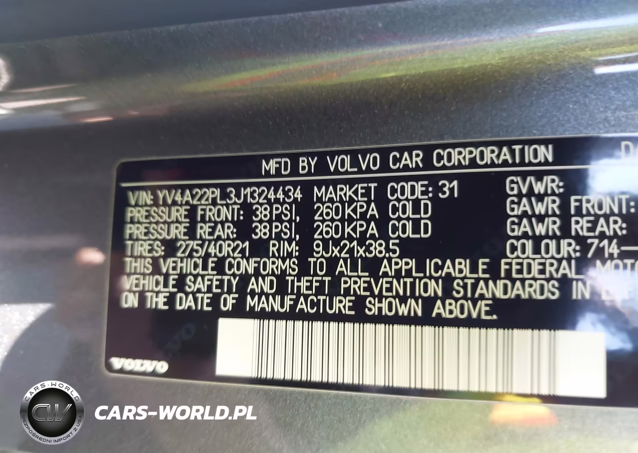 2018 Volvo Xc90 T6 Inscription VIN:YV4A22PL3J1324434 - 9