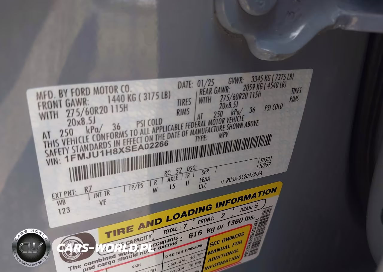 2025 Ford Expedition Active VIN:1FMJU1H8XSEA02266 - 9