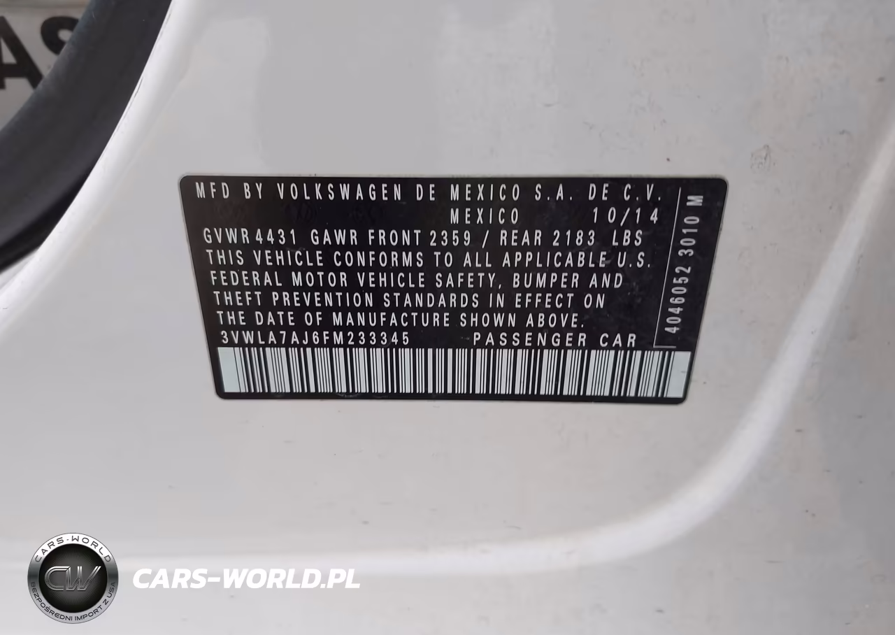 2015 Volkswagen Jetta 2.0L Tdi Sel VIN:3VWLA7AJ6FM233345 - 9