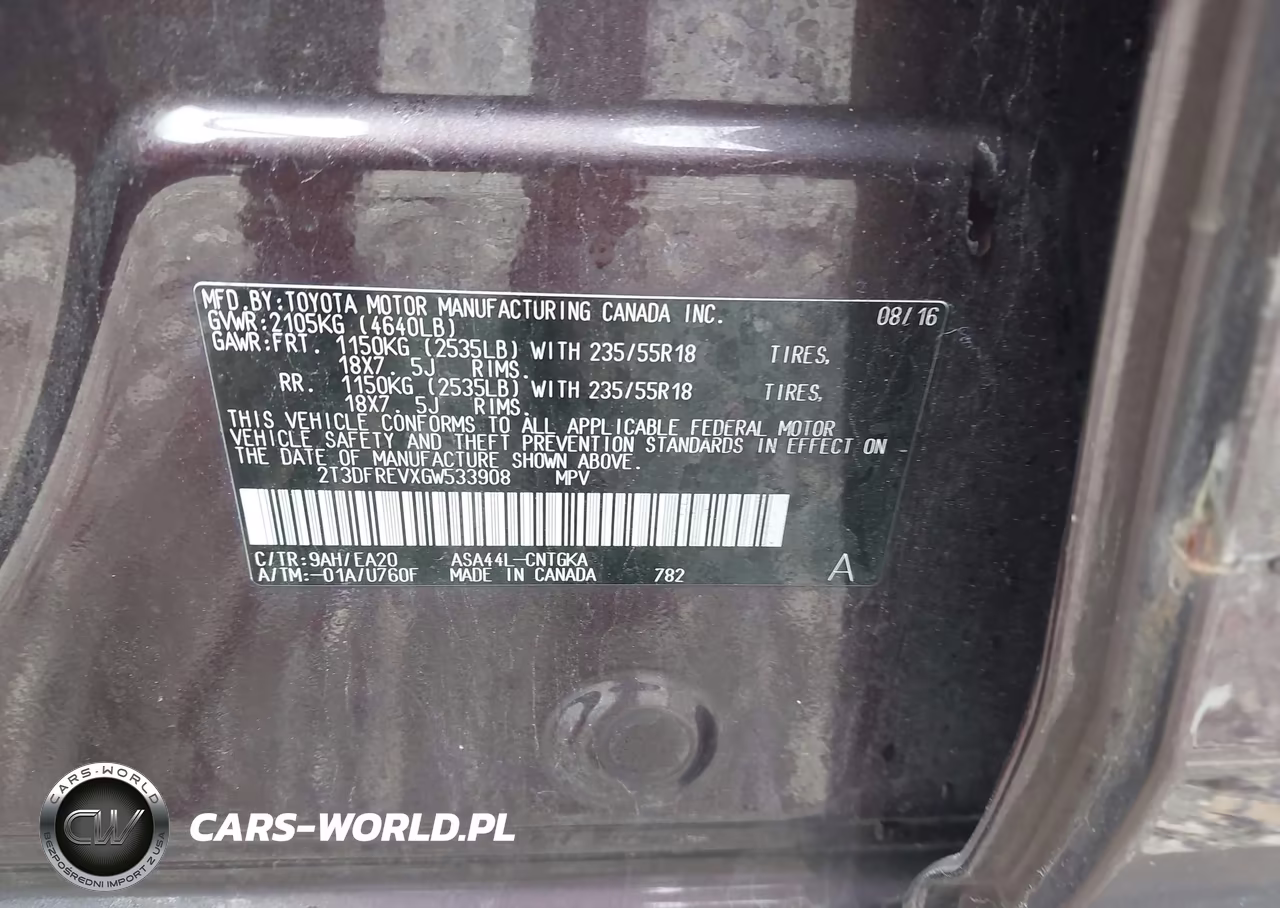 2016 Toyota Rav4 Limited VIN:2T3DFREVXGW533908 - 9