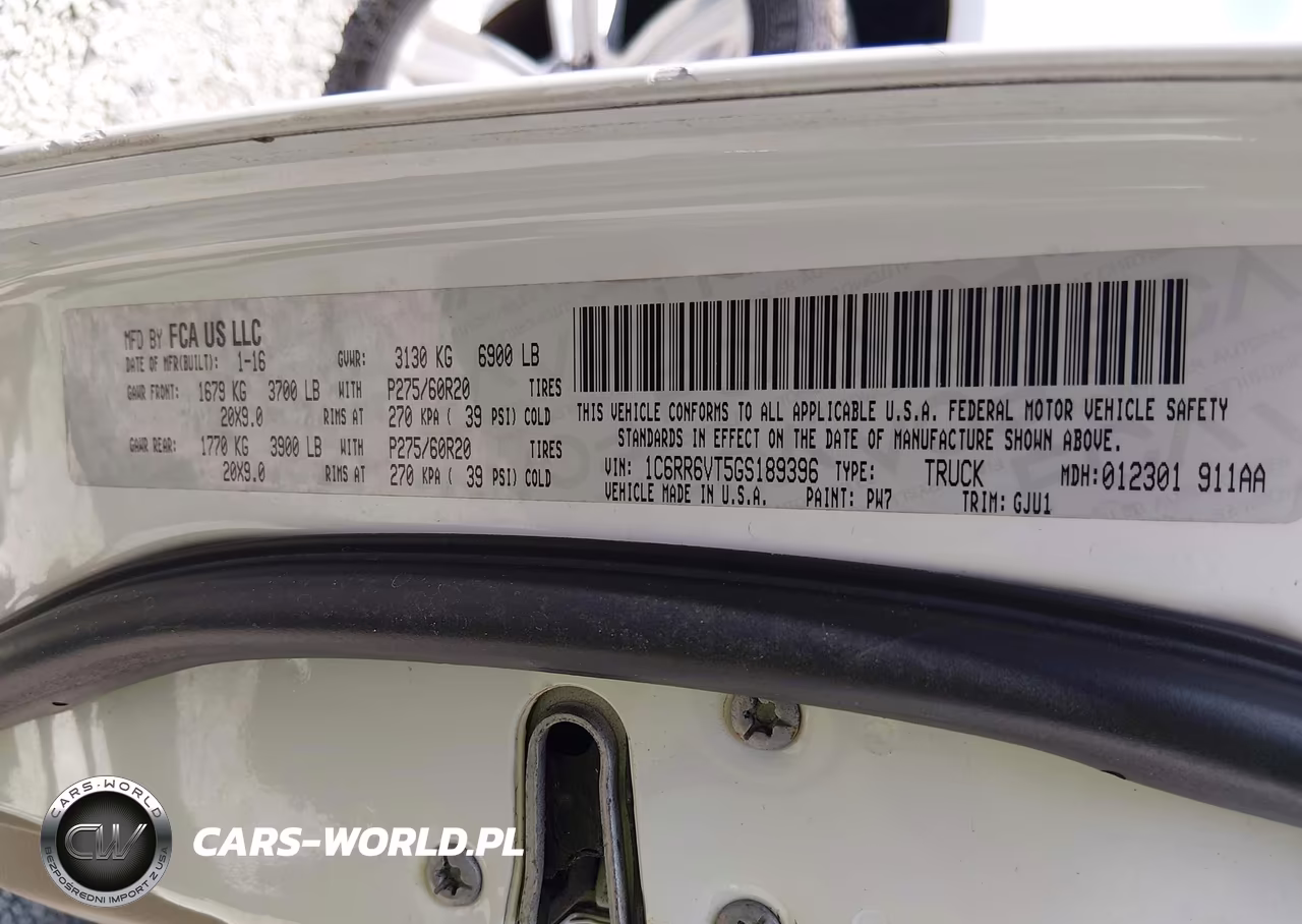 2016 Ram 1500 Laramie VIN:1C6RR6VT5GS189396 - 9