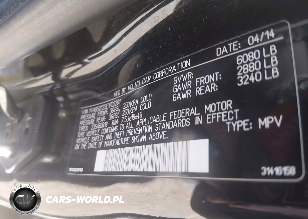 2014 Volvo Xc90 3.2-3.2 Platinum-3.2 Premier Plus VIN:YV4952CZ5E1702201 - 9