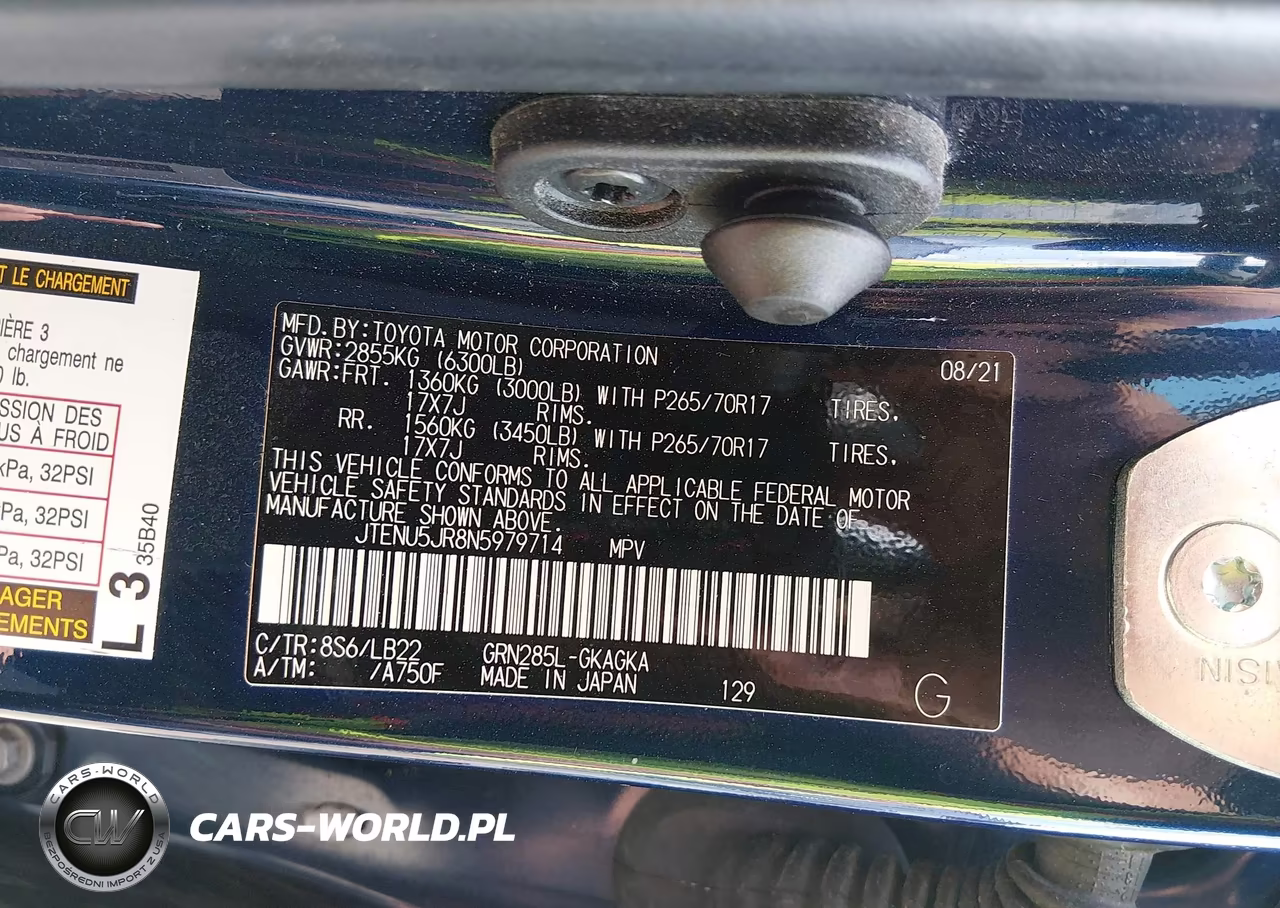 2022 Toyota 4Runner Sr5 Premium VIN:JTENU5JR8N5979714 - 9